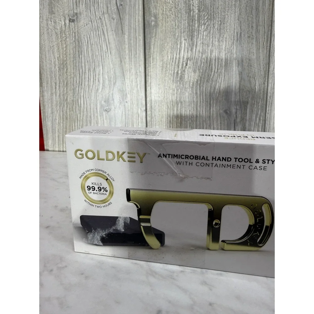 Limitless Innovations GoldKey Antimicrobial Hand Tool Stylus Copper Alloy Gold